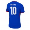 Frankreich Kylian Mbappe #10 Heimtrikot EM 2024 Kurzarm